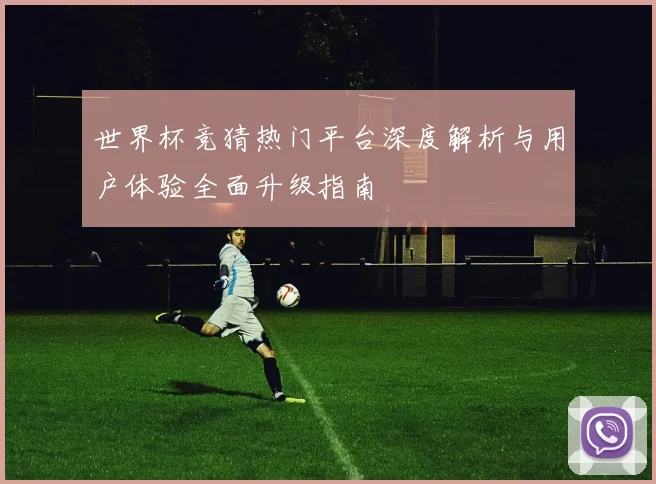 世界杯竞猜热门平台深度解析与用户体验全面升级指南