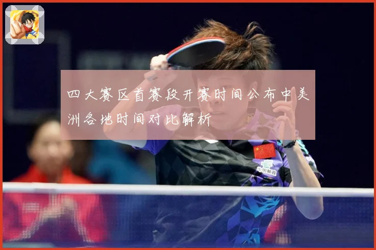 四大赛区首赛段开赛时间公布中美洲各地时间对比解析